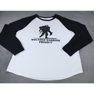 Harley-Davidson Raglan Long Sleeve Wounded Warrior Project Shirt Mens White 2XL